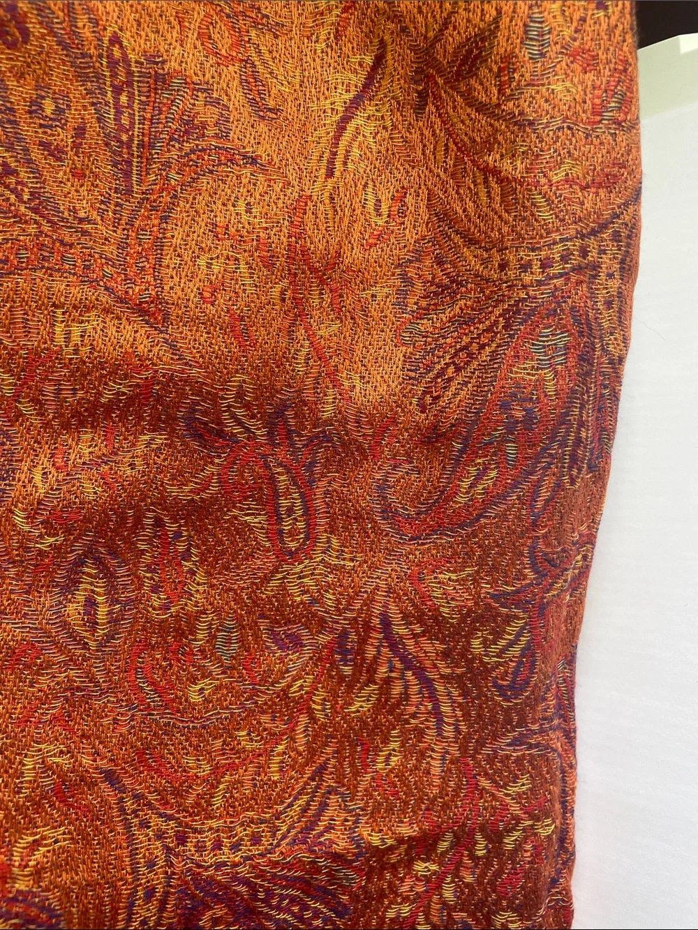 SILK BLEND REVERSIBLE PAISLEY PASHMINA